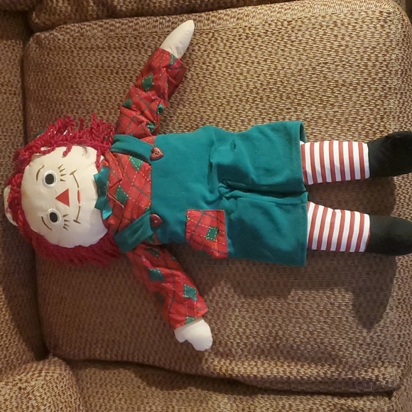 Raggedy Ann & Andy in Christmas Outfit - Picture 4 of 5
